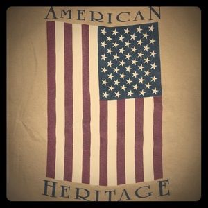 Flag T Shirt True Vintage 1990's Single Stitch XXL